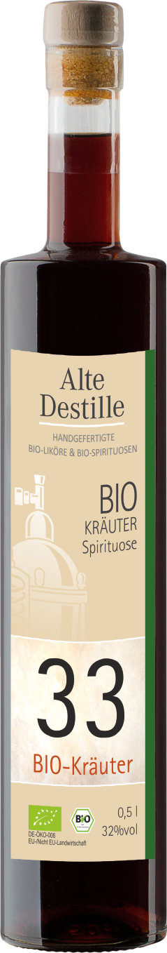 33 Bio Kraeuter 0.5 l, 32vol% 33 Bio Kraeuter 0.5 l, 32vol%