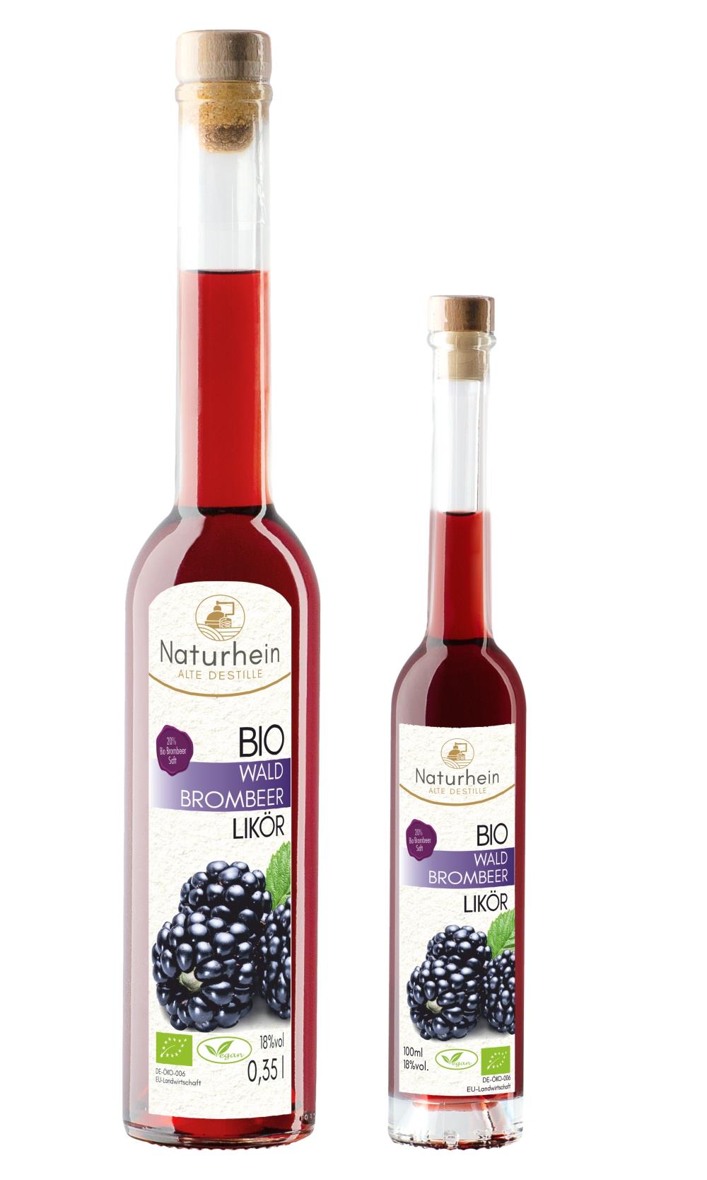 Bio Brombeer Genuss-Likör – 20 % Bio Brombeersaft, samtig & aromatisch