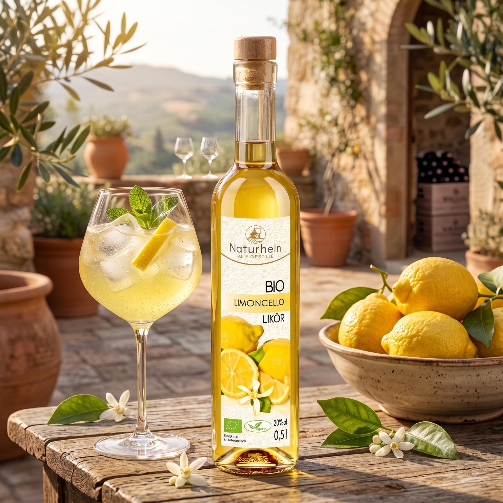 Bio Spritz-Set 4 Sorten Likör – Aperitivo, Limoncello, Zitronengras & Grapefruit | Sommer Tasting Set