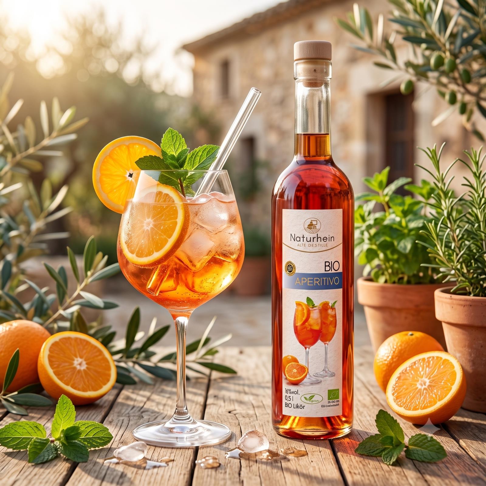 Bio Spritz-Set 4 Sorten Likör – Aperitivo, Limoncello, Zitronengras & Grapefruit | Sommer Tasting Set