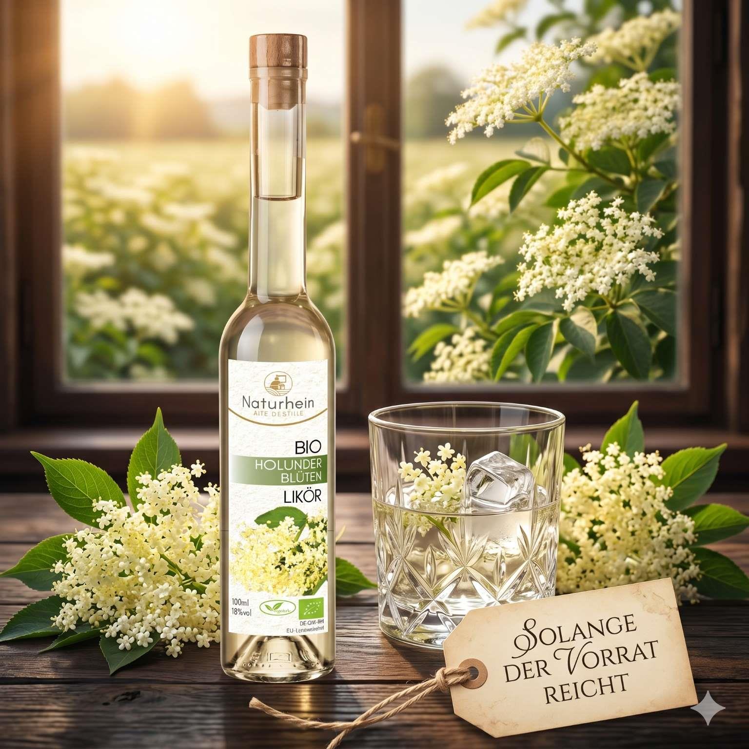 BIO Holunderblüten Likör 0.1 l, 18 vol%